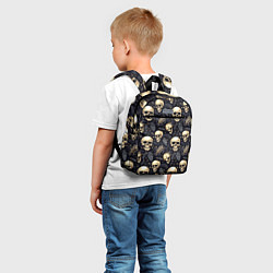 Детский рюкзак Черепы, звезды и хвойные ветки, цвет: 3D-принт — фото 2