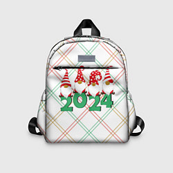Детский рюкзак Новогодние гномы 2024, цвет: 3D-принт