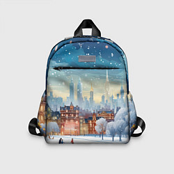 Детский рюкзак Новогодний городок, цвет: 3D-принт