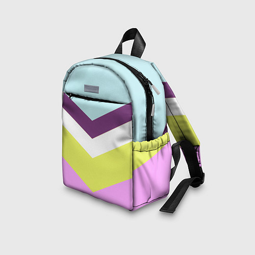 Детский рюкзак Спортивный цвет семидесятых / 3D-принт – фото 3