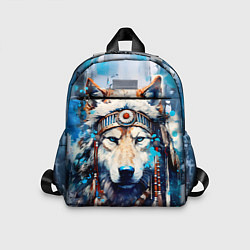 Детский рюкзак Волк индеец, цвет: 3D-принт