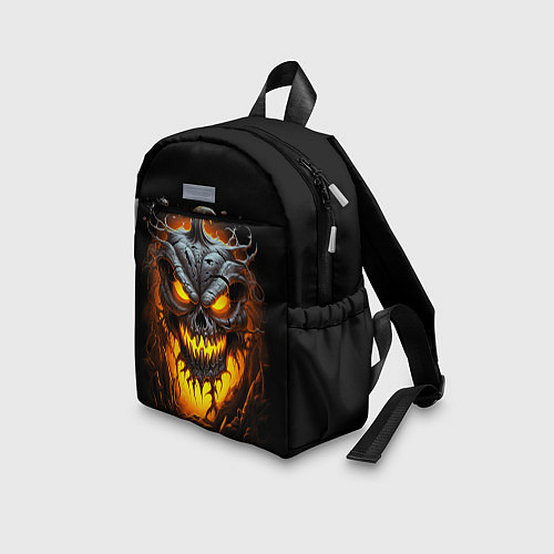 Детский рюкзак Halloween - зловещая тыква / 3D-принт – фото 3