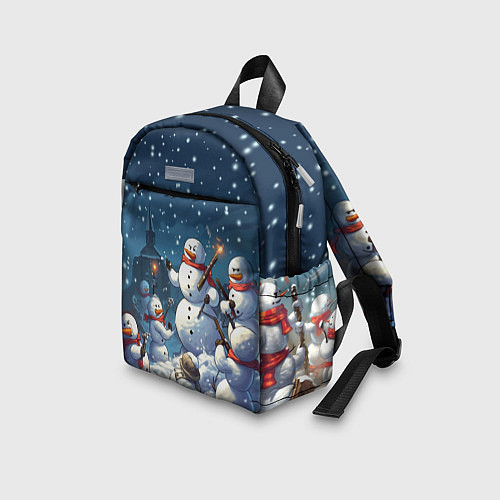 Детский рюкзак Снежный бой / 3D-принт – фото 3