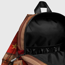 Детский рюкзак Девушка и интерьер СССР, цвет: 3D-принт — фото 2