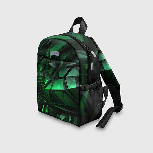 Детский рюкзак Green abstract / 3D-принт – фото 3