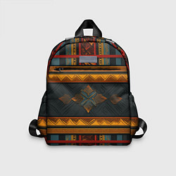 Детский рюкзак Этнический рисунок в полоску, цвет: 3D-принт