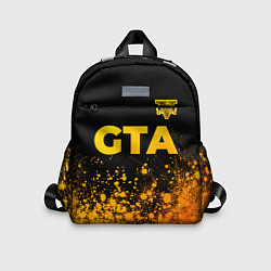 Детский рюкзак GTA - gold gradient посередине, цвет: 3D-принт