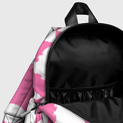 Детский рюкзак Бело-розовая абстрактная композиция, цвет: 3D-принт — фото 2