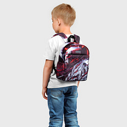 Детский рюкзак Красный кибер скелет, цвет: 3D-принт — фото 2