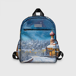 Детский рюкзак Москва новый год, цвет: 3D-принт
