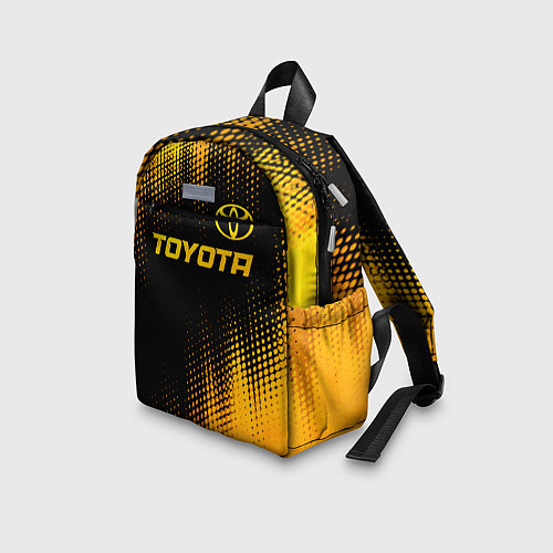 Детский рюкзак Toyota - gold gradient посередине / 3D-принт – фото 3