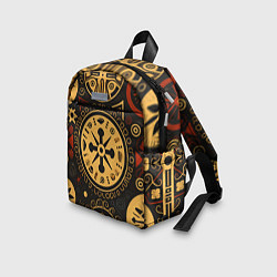 Детский рюкзак Узор в славянском стиле на тёмном фоне, цвет: 3D-принт — фото 2