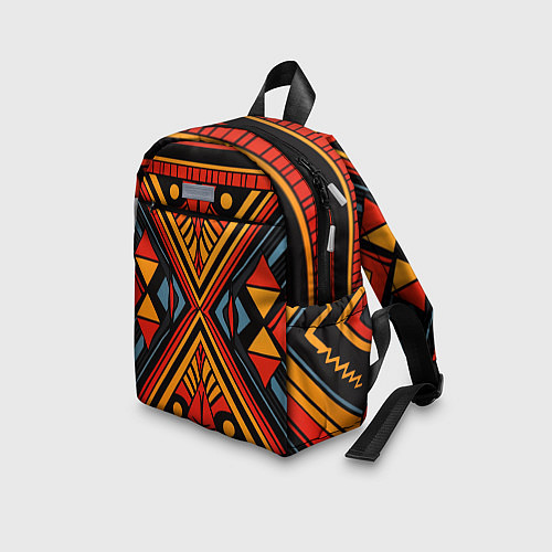 Детский рюкзак Геометрический узор в африканском стиле / 3D-принт – фото 3