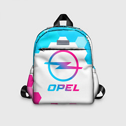 Детский рюкзак Opel neon gradient style, цвет: 3D-принт