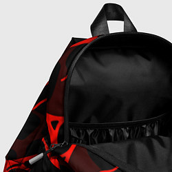Детский рюкзак Шэдоухарт - красные разводы, цвет: 3D-принт — фото 2