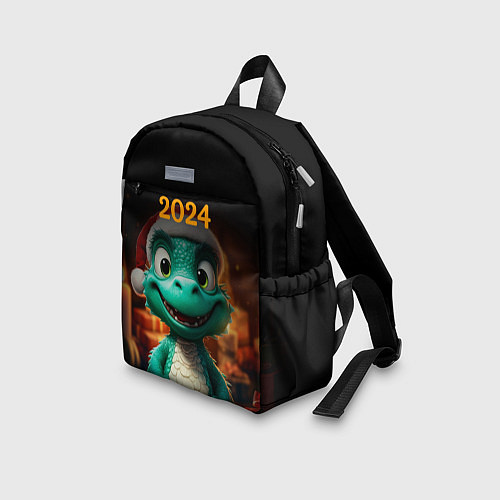 Детский рюкзак Зеленый дракон 2024 / 3D-принт – фото 3