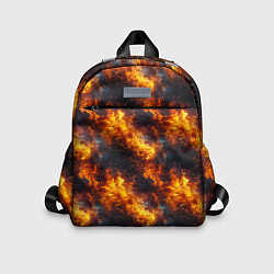 Детский рюкзак Пламя огня паттерн