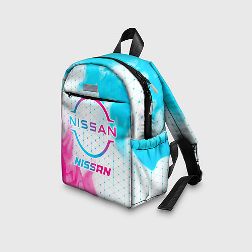 Детский рюкзак Nissan neon gradient style / 3D-принт – фото 3