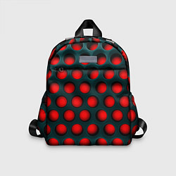 Детский рюкзак Перфорация на красном трипофобия, цвет: 3D-принт