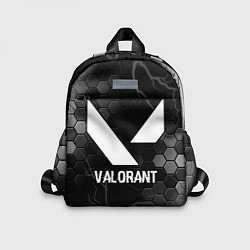 Детский рюкзак Valorant glitch на темном фоне, цвет: 3D-принт