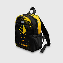 Детский рюкзак No Mans Sky - gold gradient, цвет: 3D-принт — фото 2