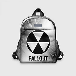Детский рюкзак Fallout glitch на светлом фоне, цвет: 3D-принт