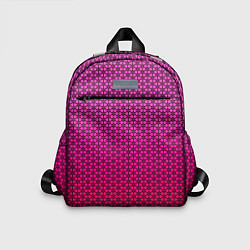 Детский рюкзак Градиент розовый с рисунком, цвет: 3D-принт