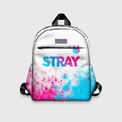 Детский рюкзак Stray neon gradient style посередине, цвет: 3D-принт