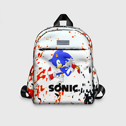 Детский рюкзак Sonic краски абстрактные, цвет: 3D-принт