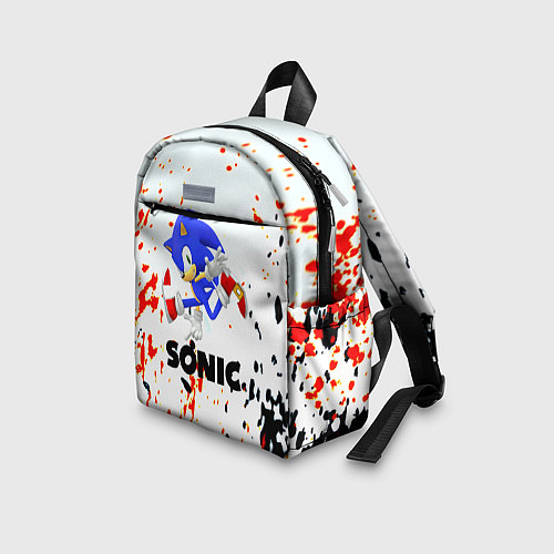 Детский рюкзак Sonic краски абстрактные / 3D-принт – фото 3