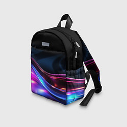 Детский рюкзак Неоновые линии со свечением, цвет: 3D-принт — фото 2