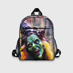 Детский рюкзак Портрет ужасной восковой ведьмы, цвет: 3D-принт
