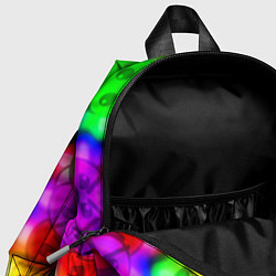 Детский рюкзак Геометри даш неоновый градиент, цвет: 3D-принт — фото 2