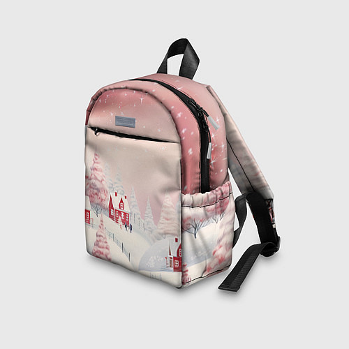 Детский рюкзак Снежное сияние ночи / 3D-принт – фото 3