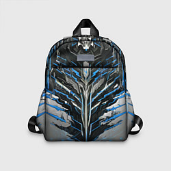 Детский рюкзак Киберпанк доспех синий, цвет: 3D-принт