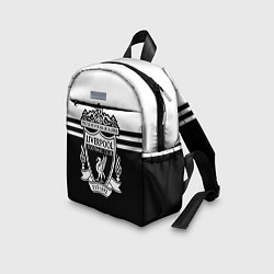 Детский рюкзак Ливерпуль - черно-белый, цвет: 3D-принт — фото 2