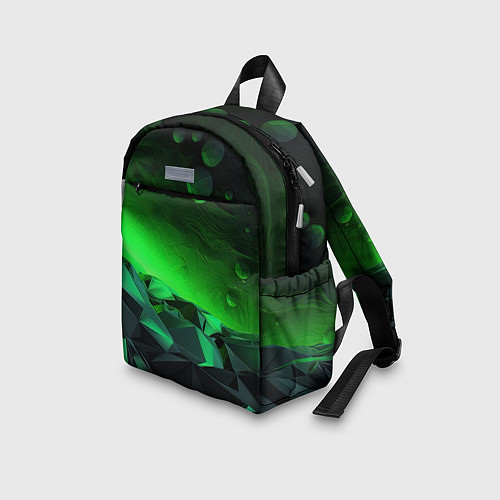Детский рюкзак Абстрактное эхо зелени / 3D-принт – фото 3