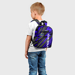 Детский рюкзак Volvo - Синий спортивный, цвет: 3D-принт — фото 2