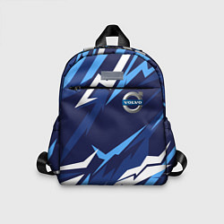 Детский рюкзак Вольво - синяя абстракция, цвет: 3D-принт