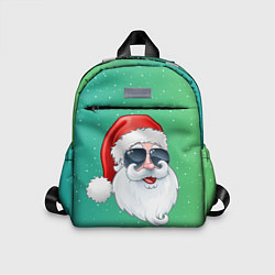 Детский рюкзак Дед Мороз в очках, цвет: 3D-принт