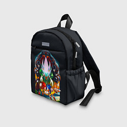 Детский рюкзак Соник против Наклза, цвет: 3D-принт — фото 2