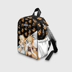 Детский рюкзак Итэр и Люмин - Геншин Импакт, цвет: 3D-принт — фото 2