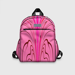 Детский рюкзак Плавные линии на розовом фоне