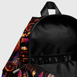 Детский рюкзак Ловцы снов с яркими перьями, цвет: 3D-принт — фото 2