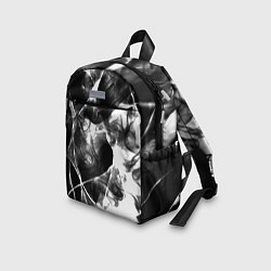 Детский рюкзак Черный дым и паттерны, цвет: 3D-принт — фото 2