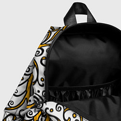 Детский рюкзак Жёлтый кружевной узор, цвет: 3D-принт — фото 2