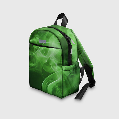 Детский рюкзак Зеленый дым / 3D-принт – фото 3