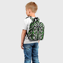 Детский рюкзак Зелёная кибернетическая броня, цвет: 3D-принт — фото 2