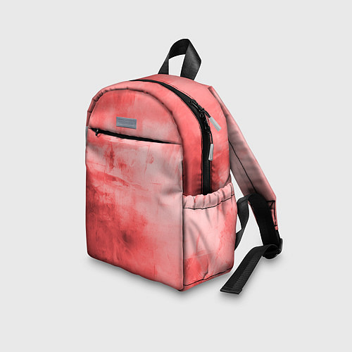 Детский рюкзак Красный гранж / 3D-принт – фото 3
