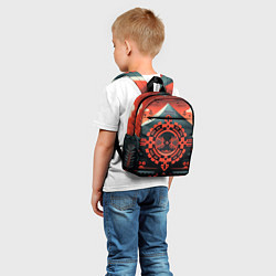 Детский рюкзак Рисунок в стиле американских индейцев, цвет: 3D-принт — фото 2